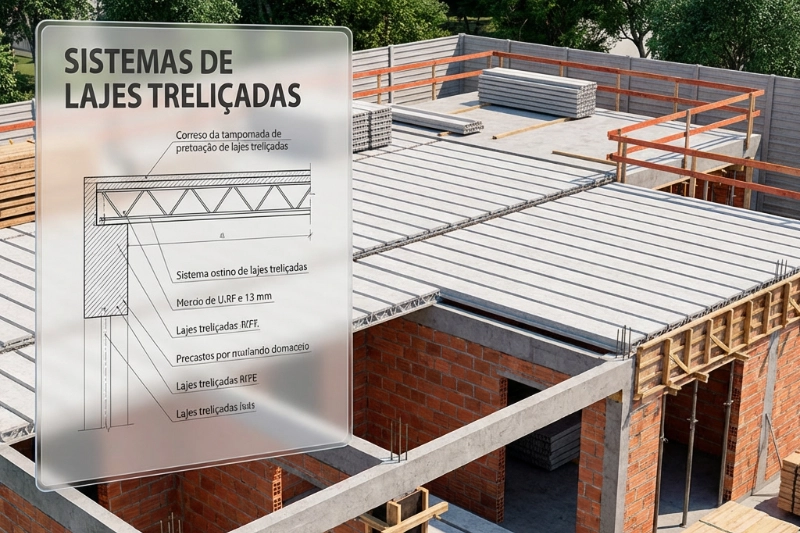 Lajes treliçadas são uma ótima opção para projetos de arquitetura, aqui estão algumas alguns pontos positivos importantes