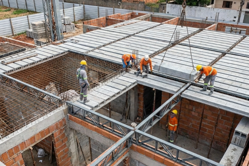 Pontos importantes abordados para engenheiros na utilização de lajes treliçadas